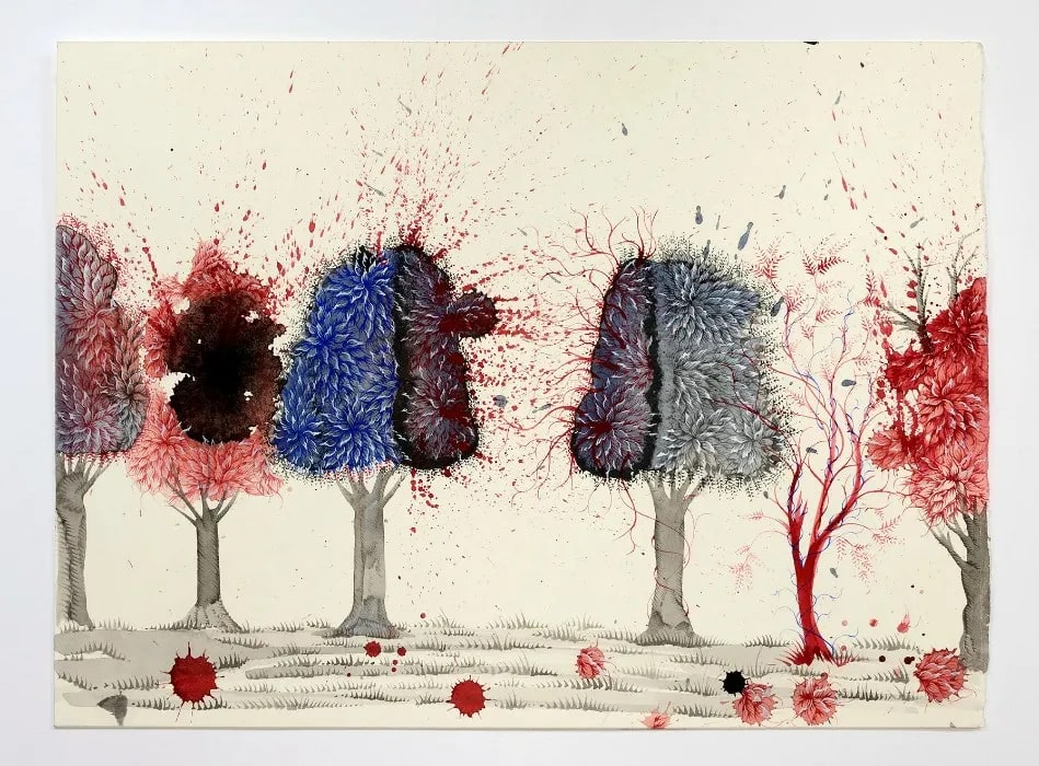 Story of Two, 2019 by Imran Qureshi