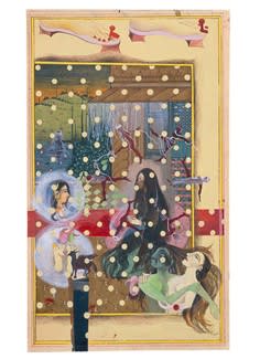 Then and N.O.W - Rapunzel dialogues Cinderella, 1997 by Shahzia Sikander