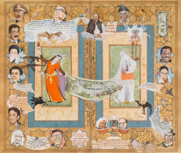 The Many Faces of Islam, 1999 by Shahzia Sikander