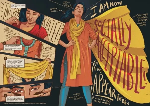 Women in public spaces Comic 2 by Shehzil Malik