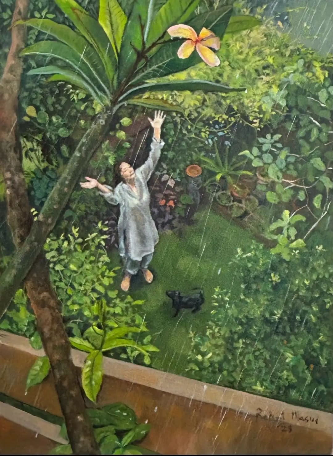The First Raindrops, 2025 by Rahat Naveed Masud