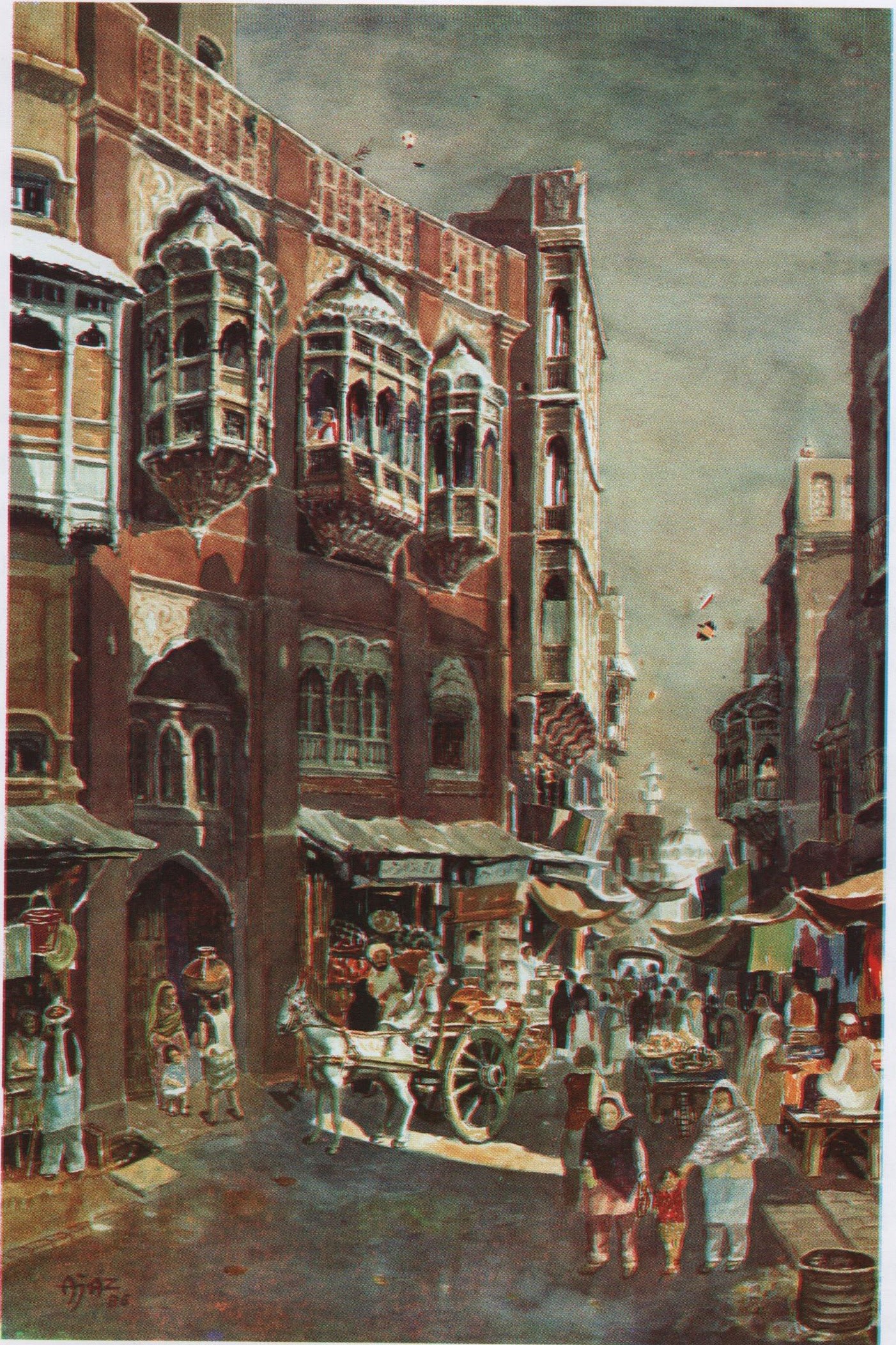 Three Jharokas by Ajaz Anwar