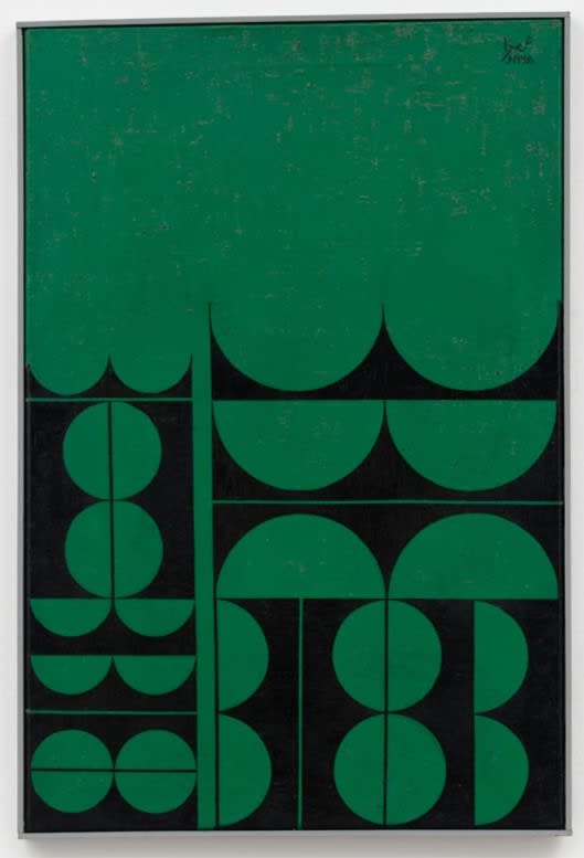Composition in Green and Black