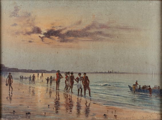 Dusk on the Chowpatty Beach Mumbai (Bombay)