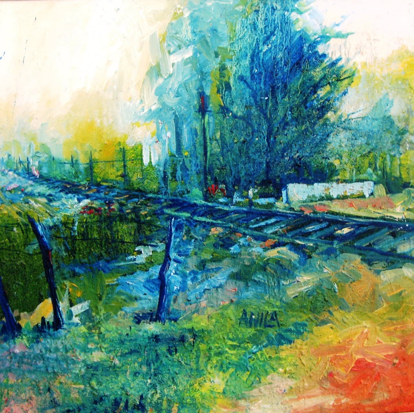 Landscape with Railway Track