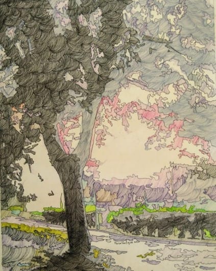 Trees in the garden