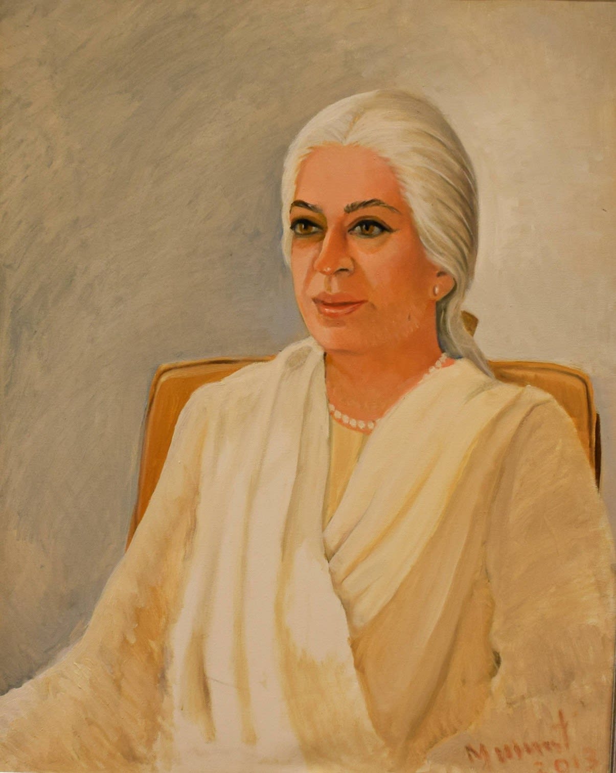 Lady in White - Zakia Shahnawaz