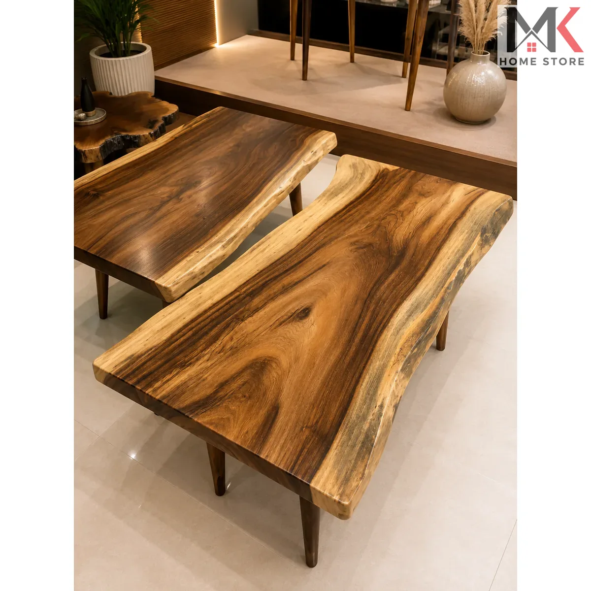 Natural Live Edge Slab Center Table