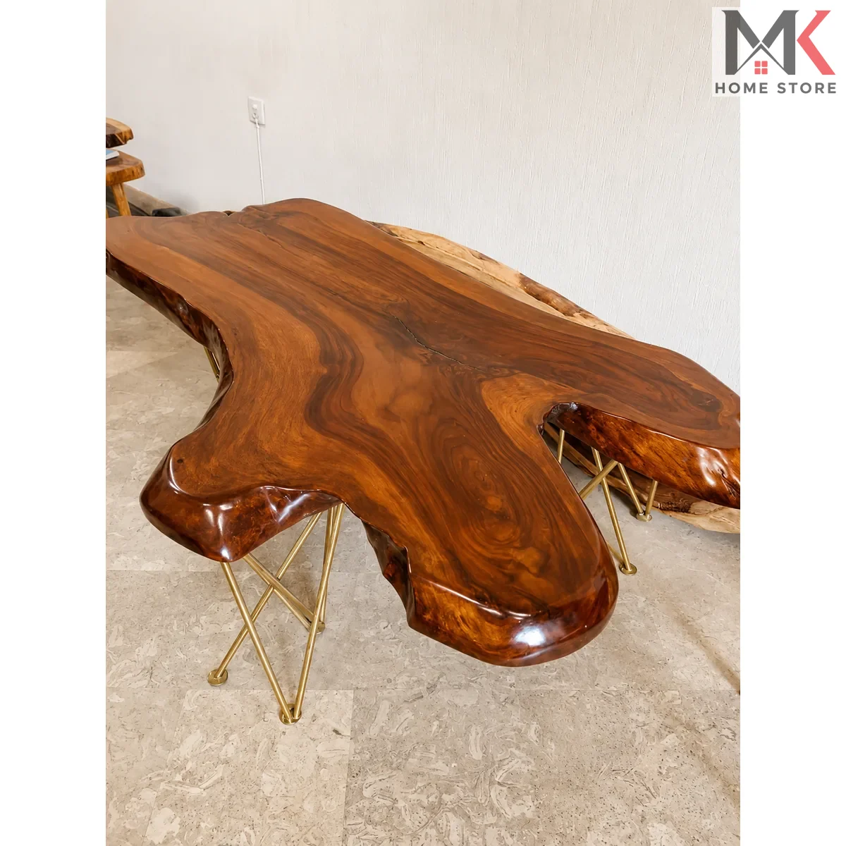 Organic Live Edge Center Table