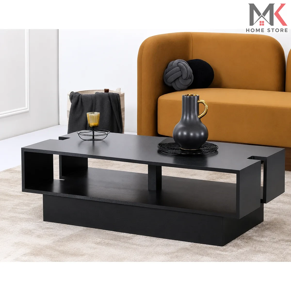 The Minimalist Matte Black Coffee Table