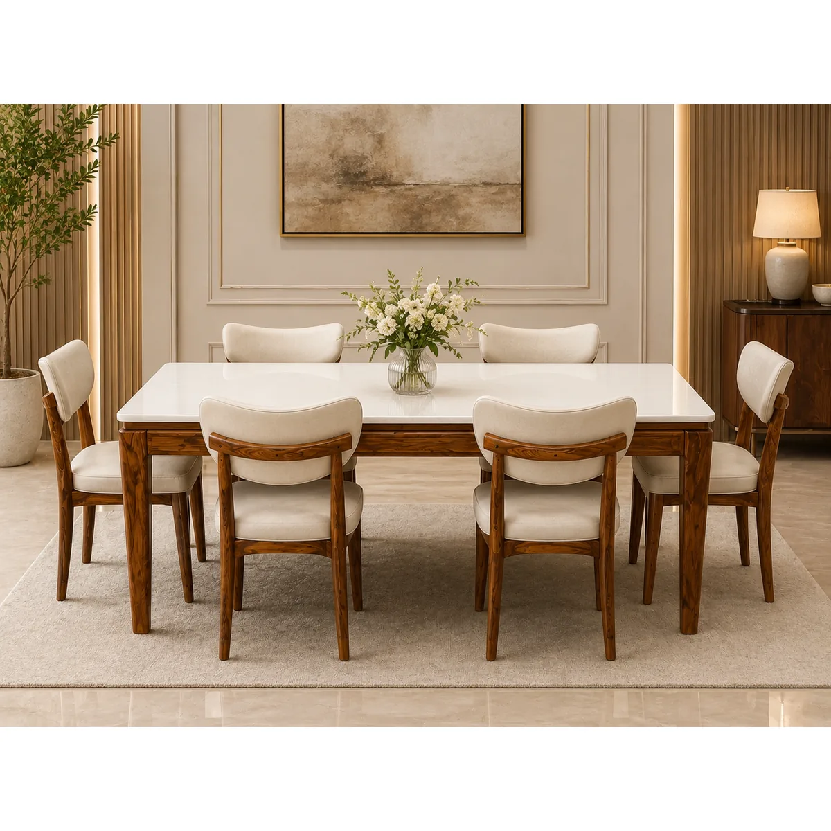 Contemporary Sheesham Dining Set