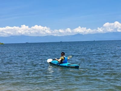 Kayaking sport At lake kivu