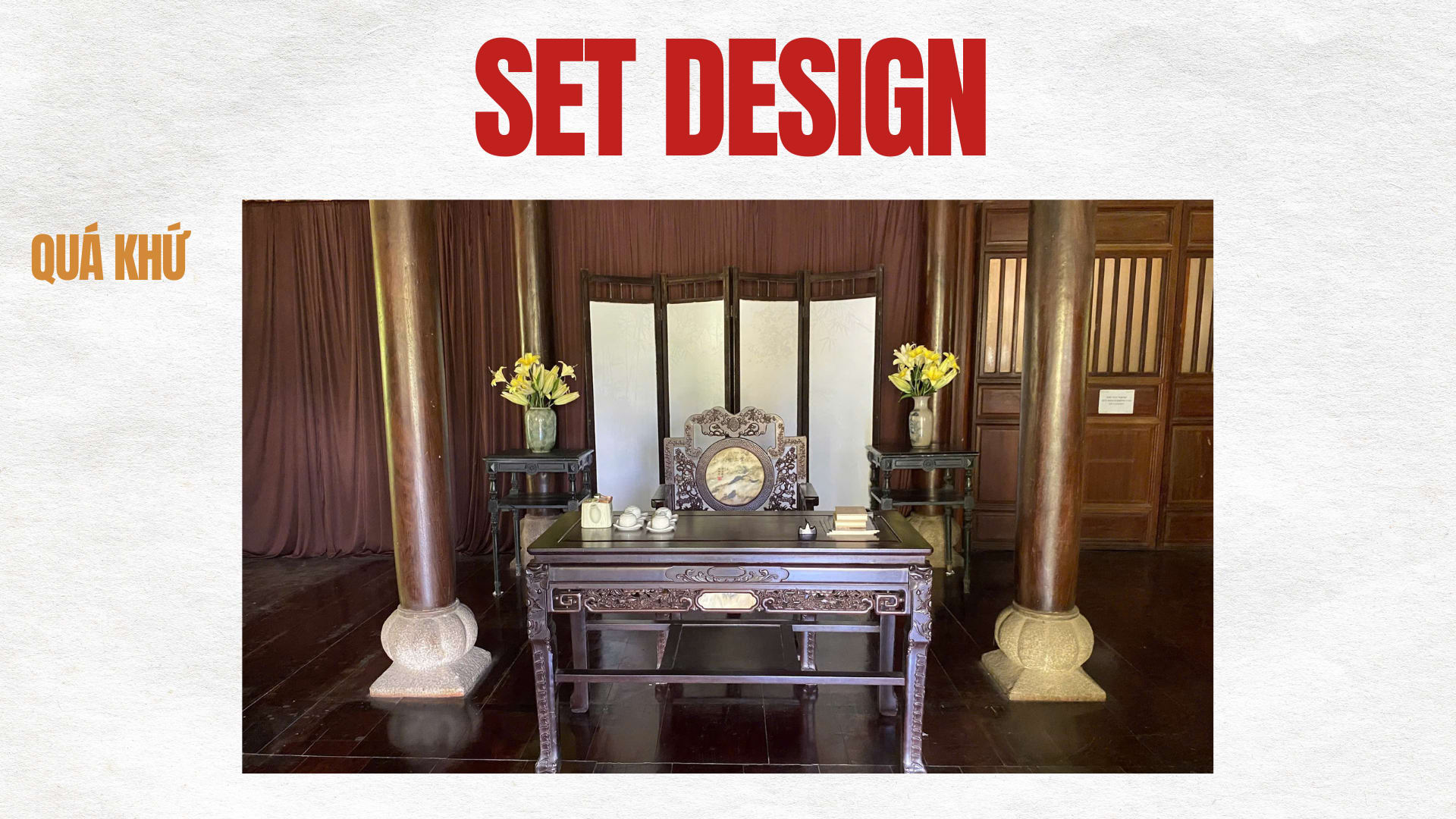 Heritage set design for HARNN TVC