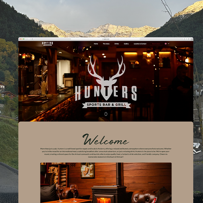 Vista previa del proyecto Hunters Sports Bar & Grill