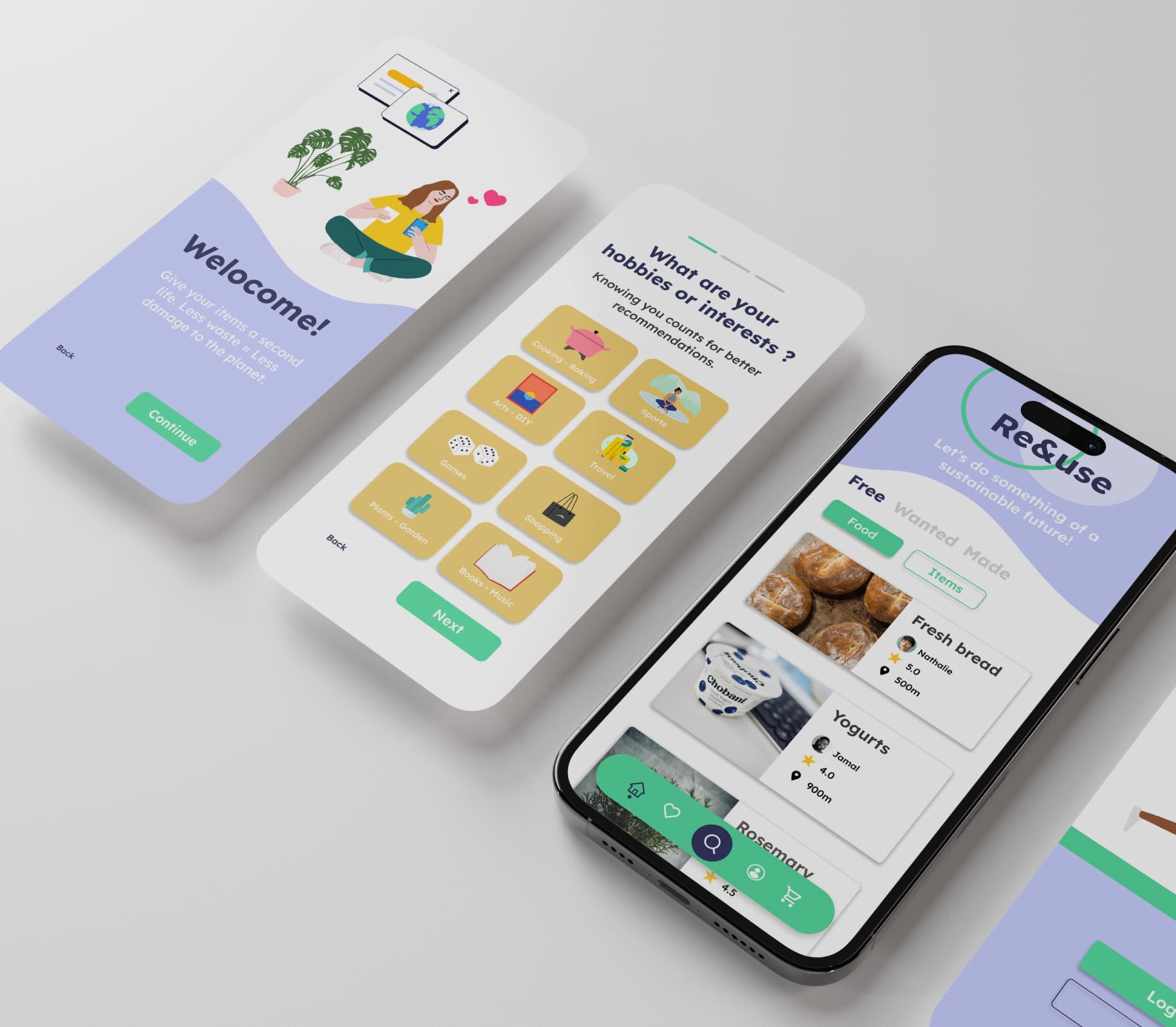Re&Use project preview on mobile screens