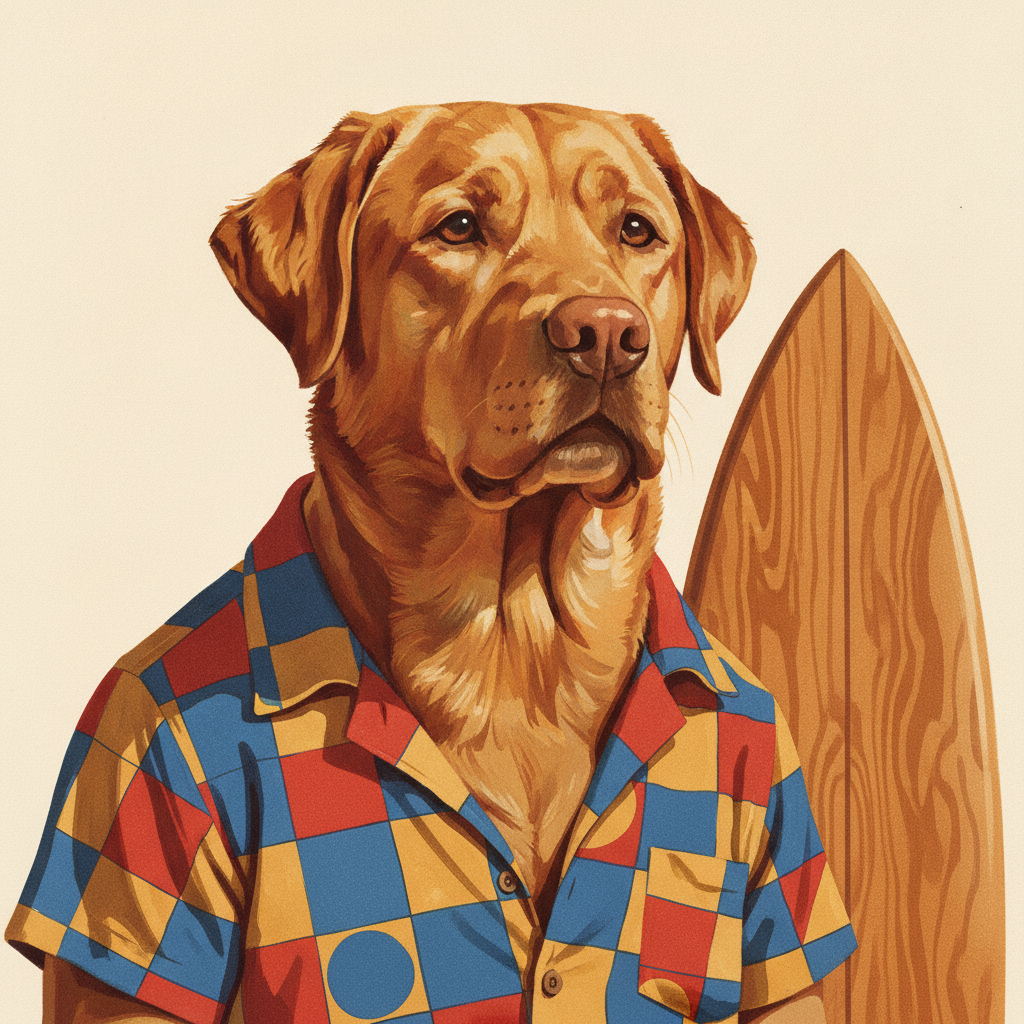 Duke Halloran · Surfhund t-shirt