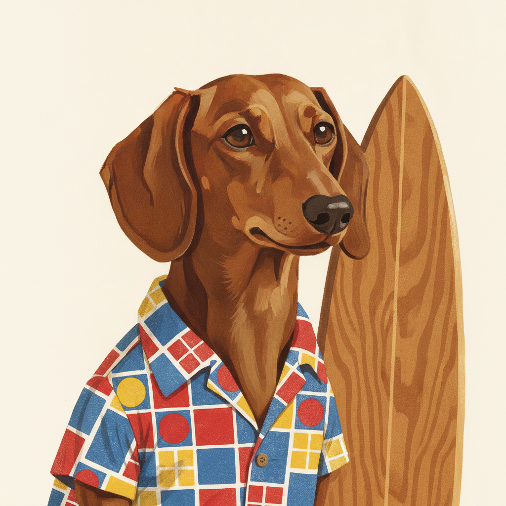 Fritzi Lindqvist · Surfhund t-shirt