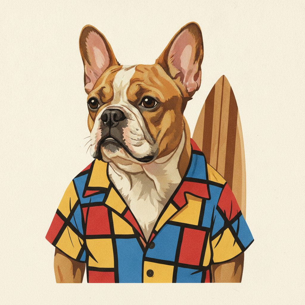 Pascal Devereux · Surfhund t-shirt