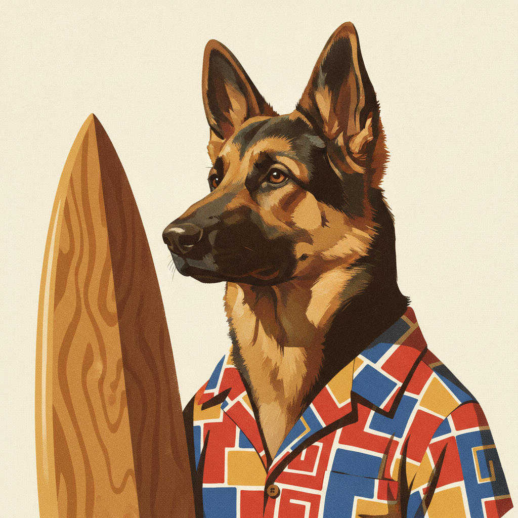 Otto Reinhardt · Surfhund t-shirt