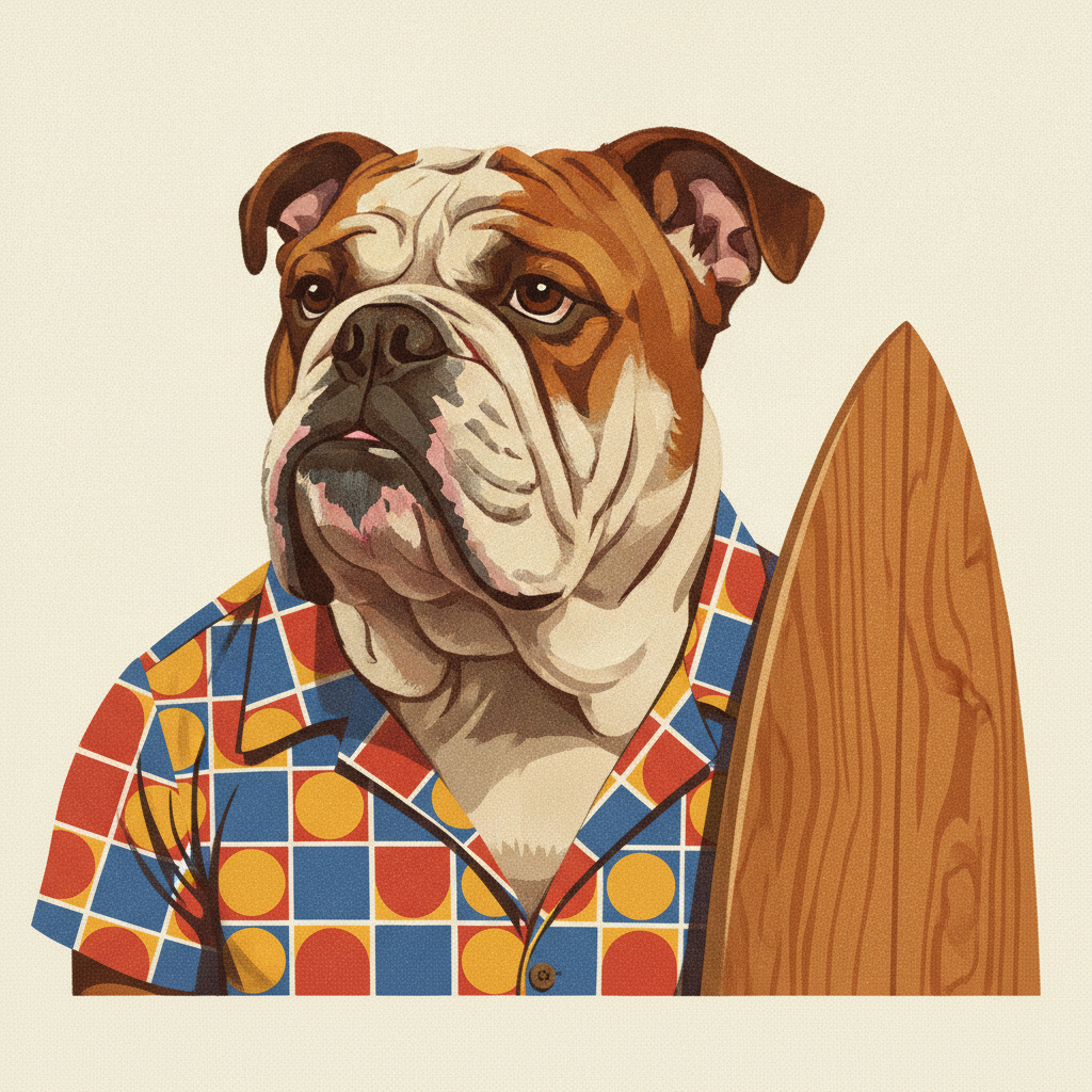 Winston Crabbe · Surfhund t-shirt