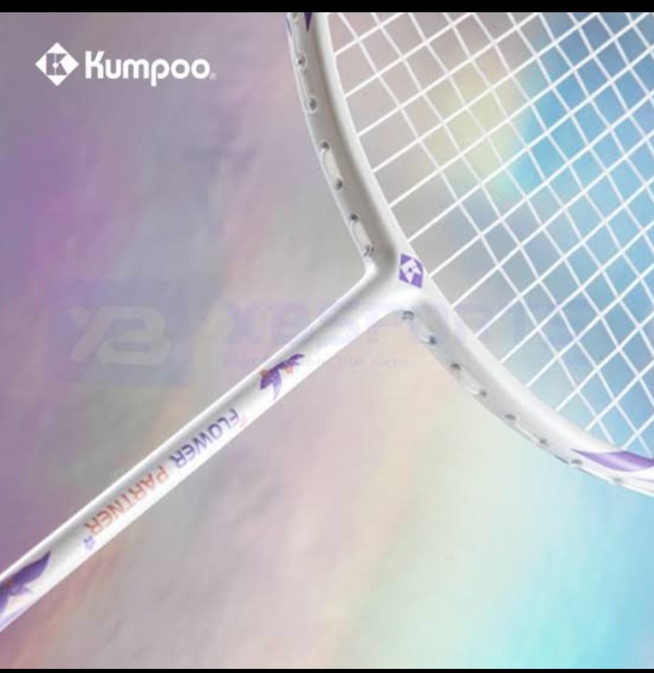 Kumpoo flower partner badminton racket, power 32, weight 82-85g