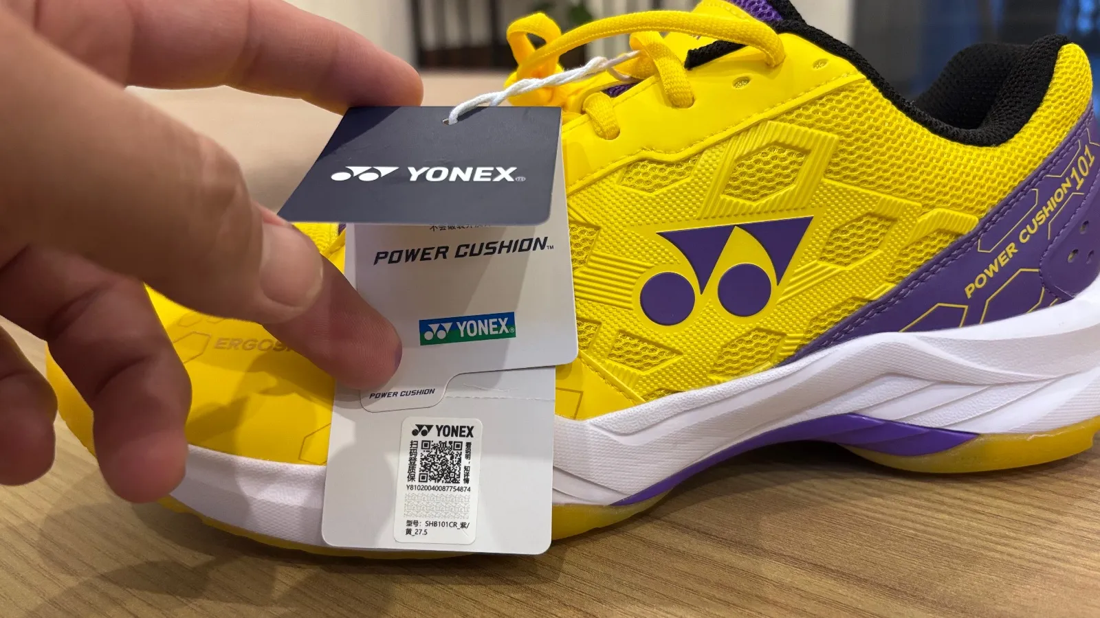 Yonex Power Cushion 101 Yellow Badminton Shoes