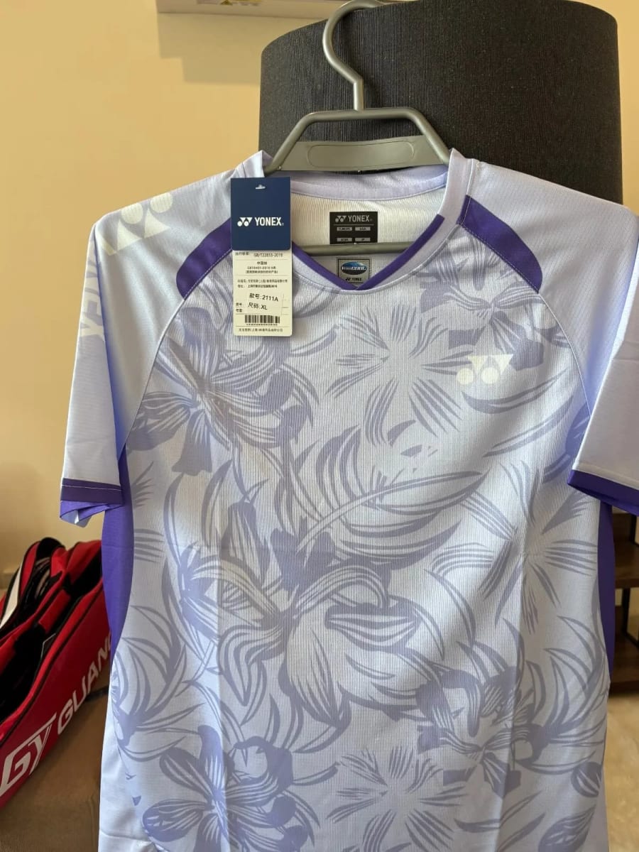 yonex original badminton shirt white