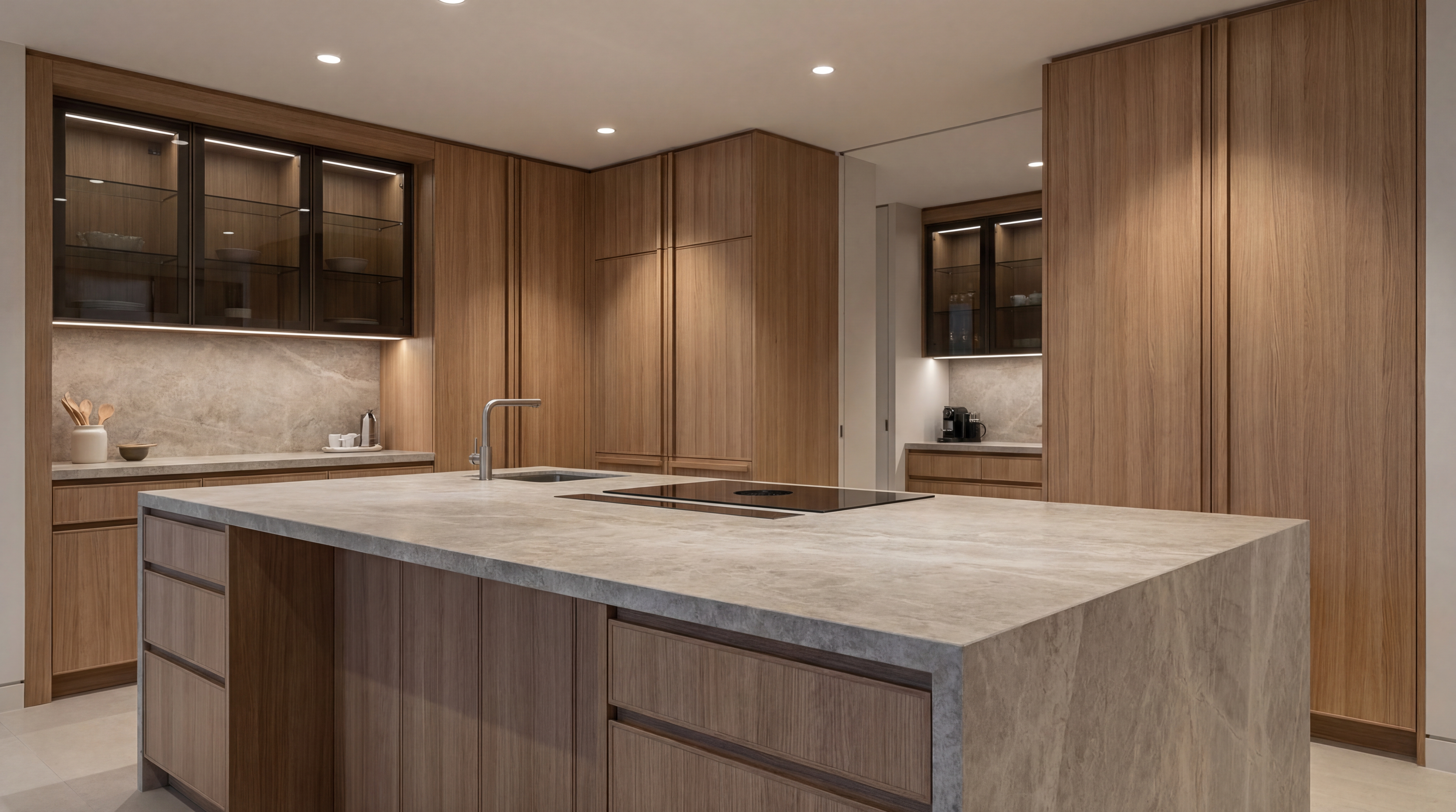 High-gloss lacquer door finish