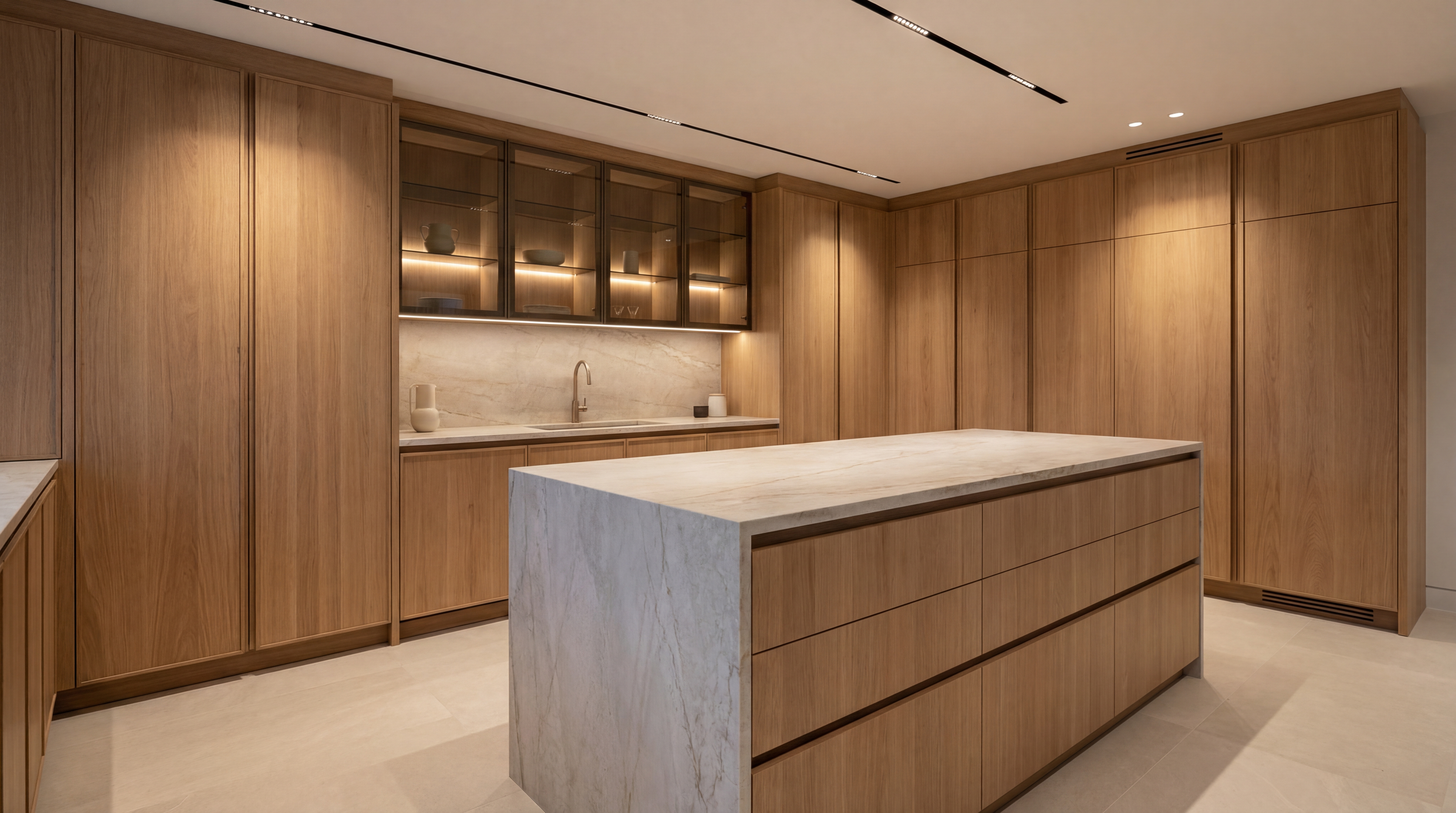 Upper cabinetry and overhead storage