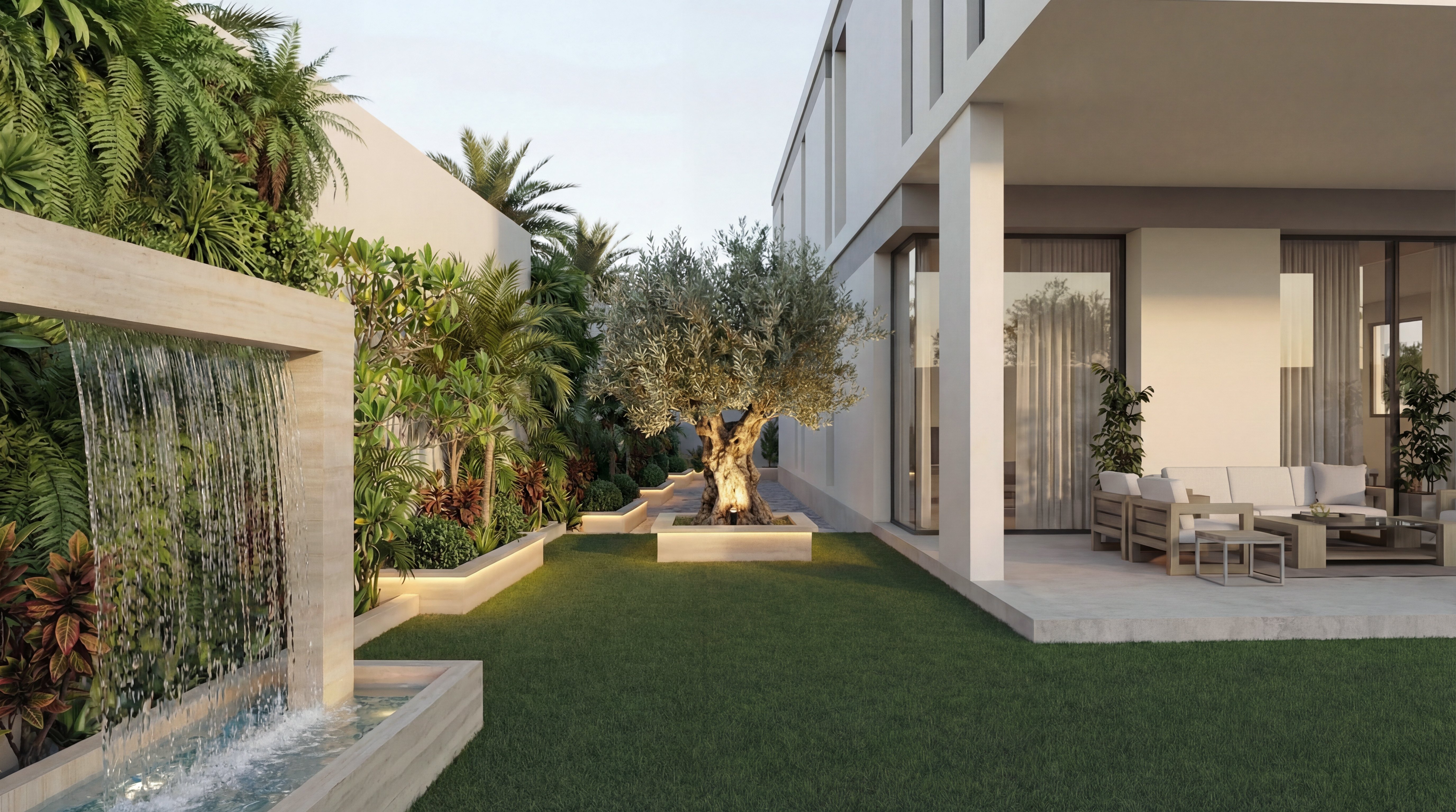 Luxury Outdoor Landscape Design — Villa & Garden