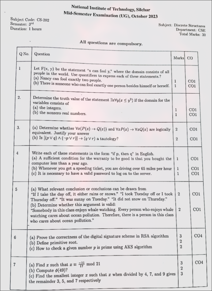 Question Paper
