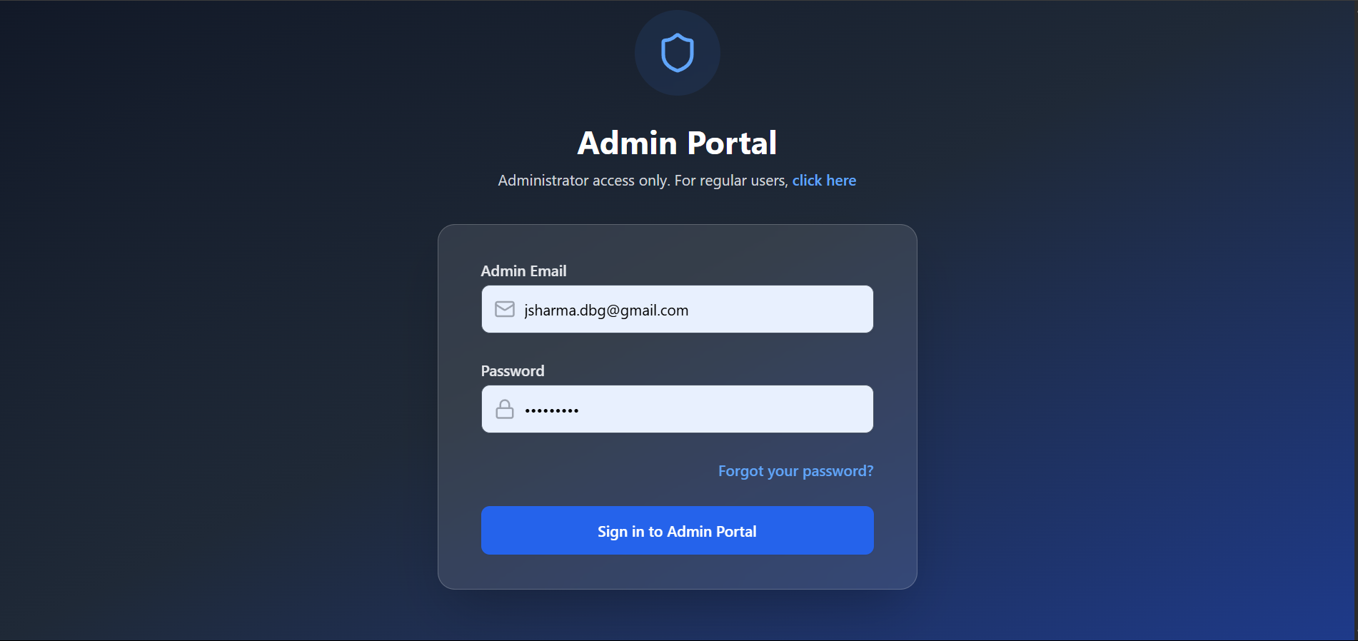 admin Login