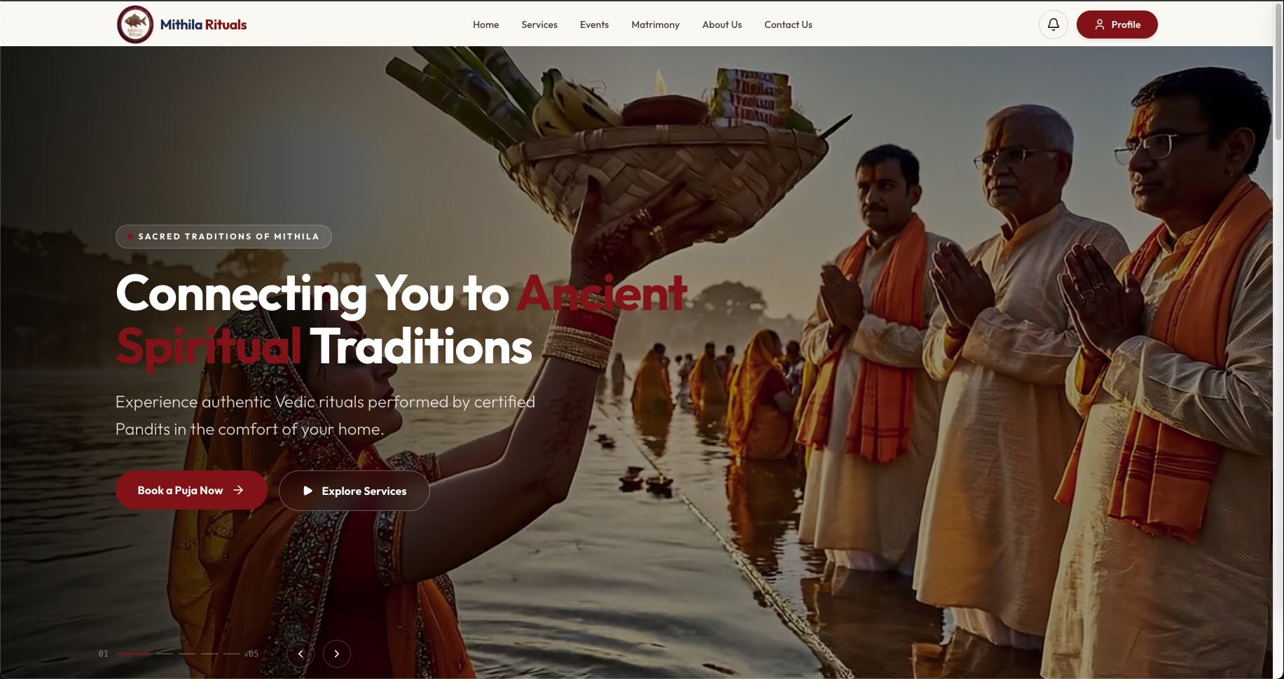 Mithila Rituals website