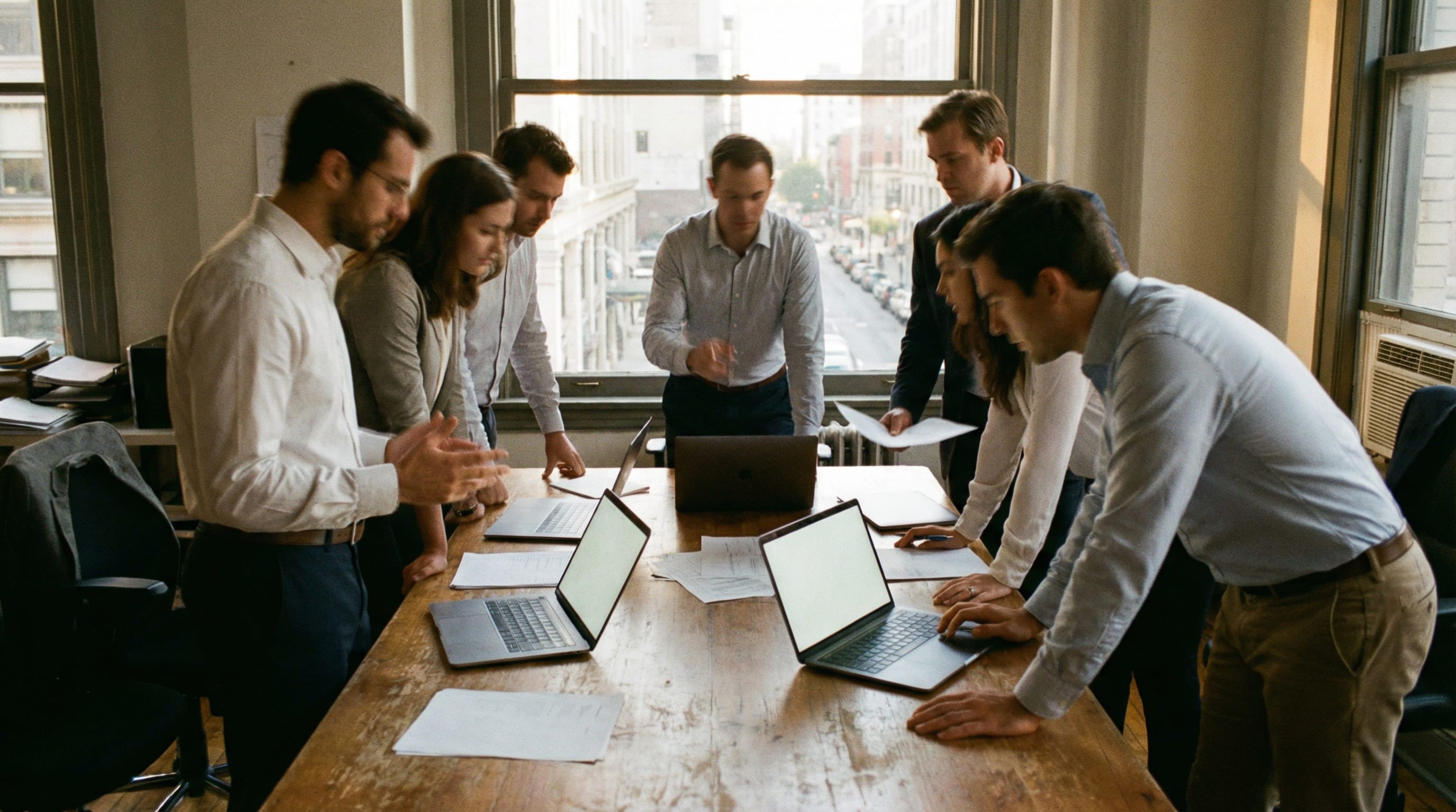 Leadership team conducting crisis response exercise revealing organizational culture and decision-making under pressure
