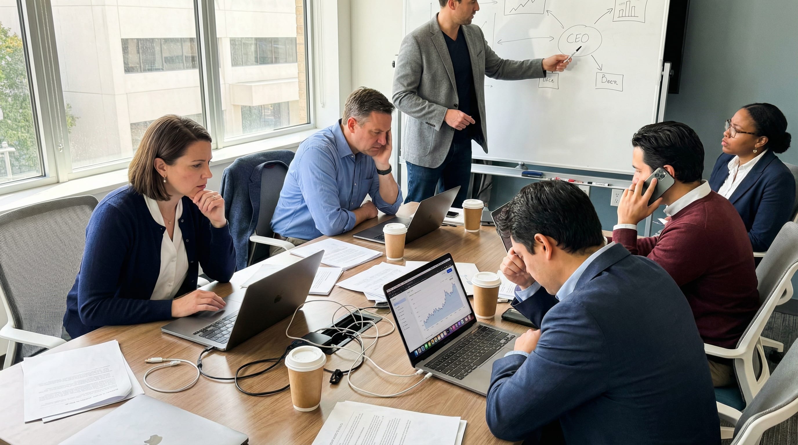 Decision authority matrix showing clear roles and responsibilities for different types of cyber incidents