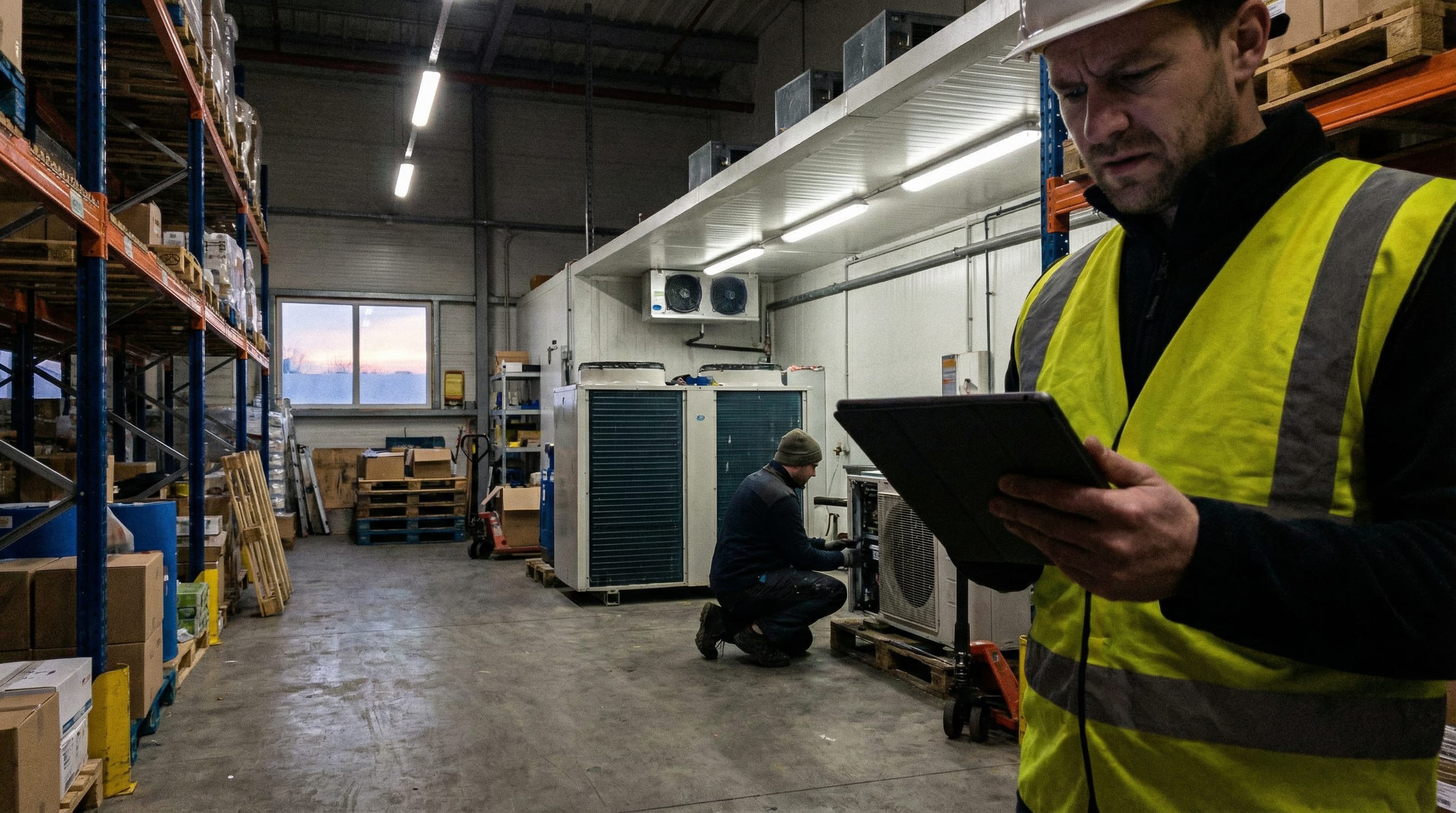 Diagram showing automated alert escalation workflow with tiered response structure and real-time tracking dashboard