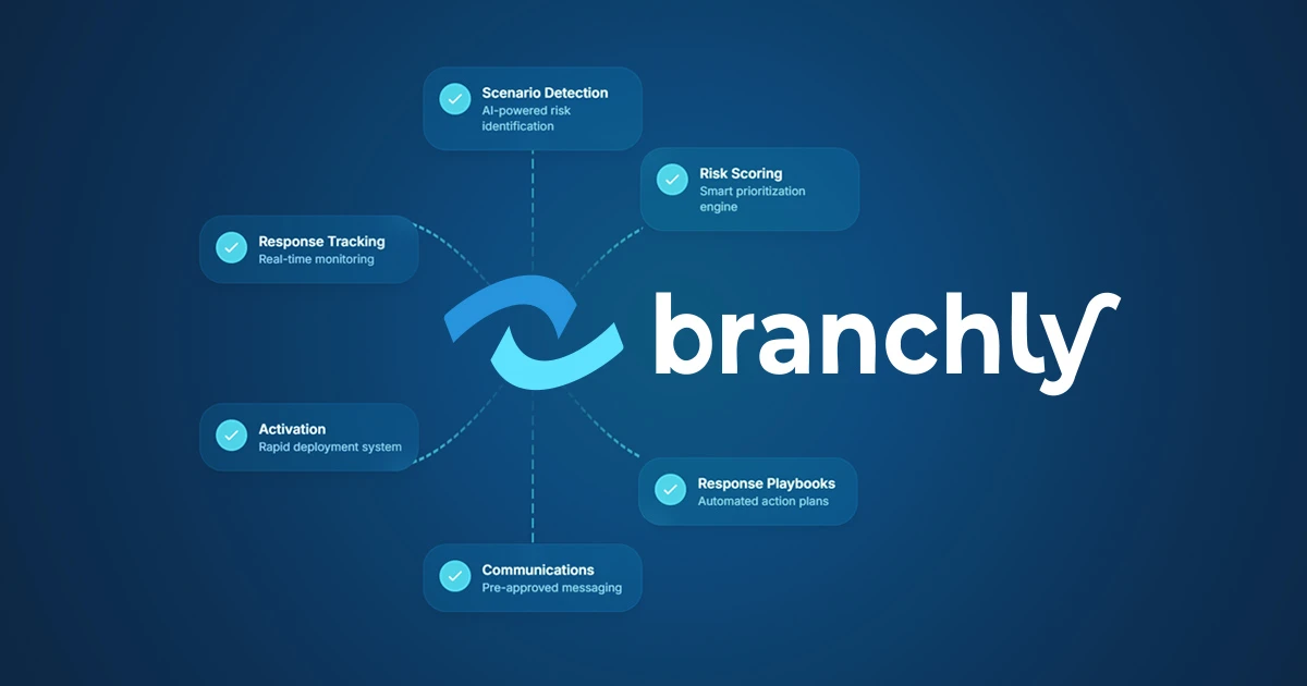 Team collaborating on crisis management platform