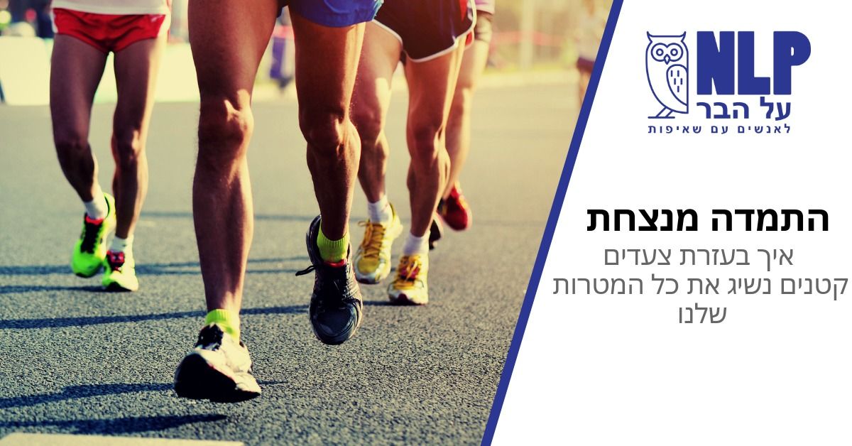 הרצאה:  התמדה מנצחת - איך בעזרת צעדים קטנים נשיג את כל המטרות שלנו – NLP על הבר ~ 20:00,  Dizzy Frishdon, ת"א