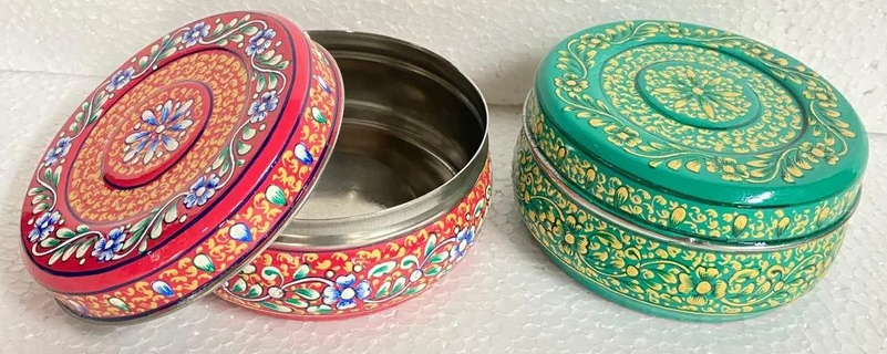 Handpainted Cookie Round Jars