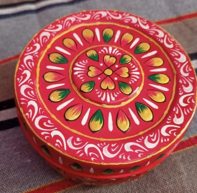 Handpainted Cookie Round Jars