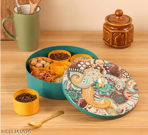 Teal Spice Box