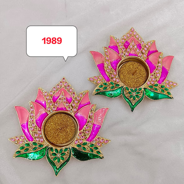 The Heirloom Kundan Tealight Pairing