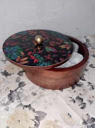 Handpainted & Printed Metal Spice Box