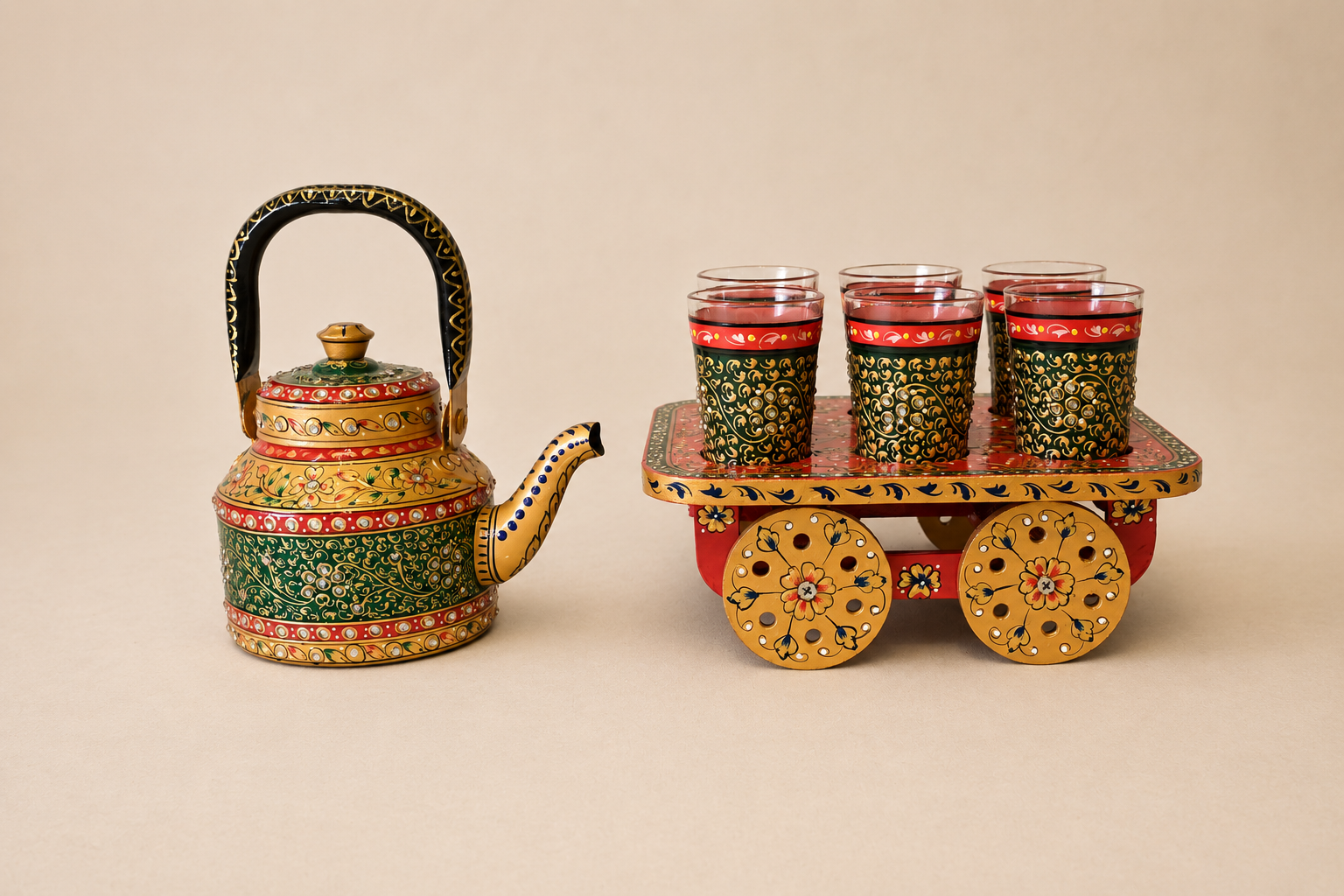 Heritage Tea & Cutting Chai Glass Set