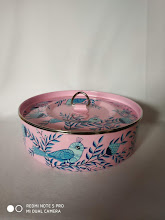 Handpainted & Printed Metal Spice Box