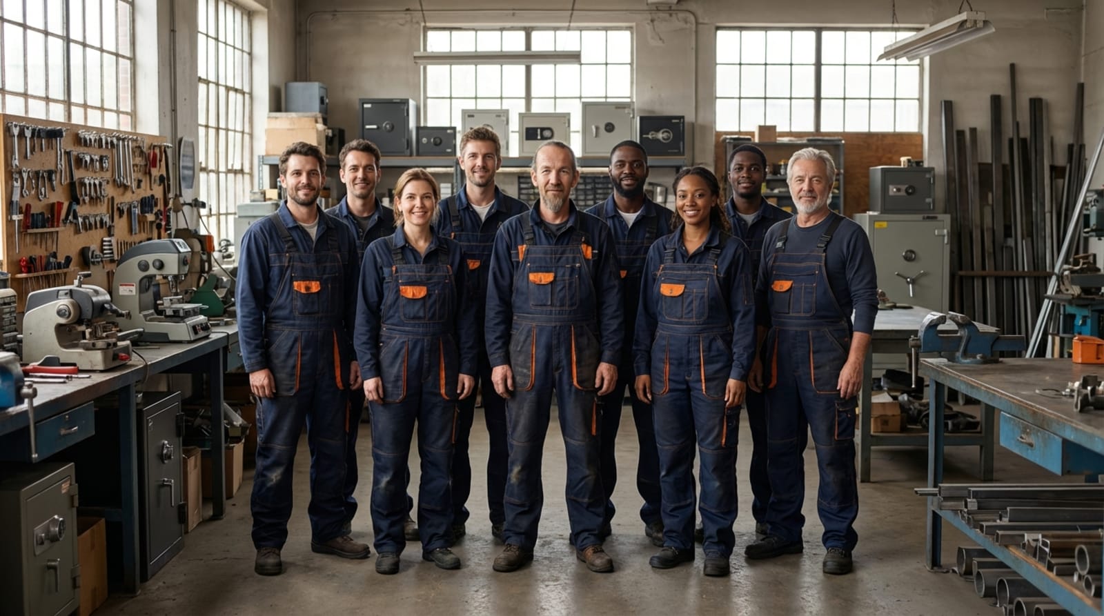 Septic tank installation process with professional workers using heavy machinery in Wilmington NC