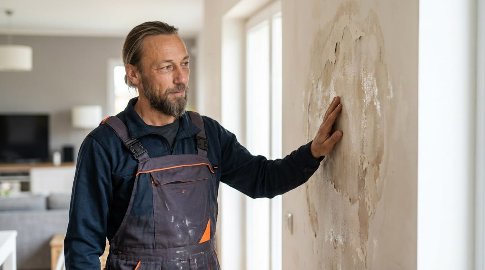 Water Damage Norfolk team assessing and repairing water damage in a residential home in Norfolk, VA