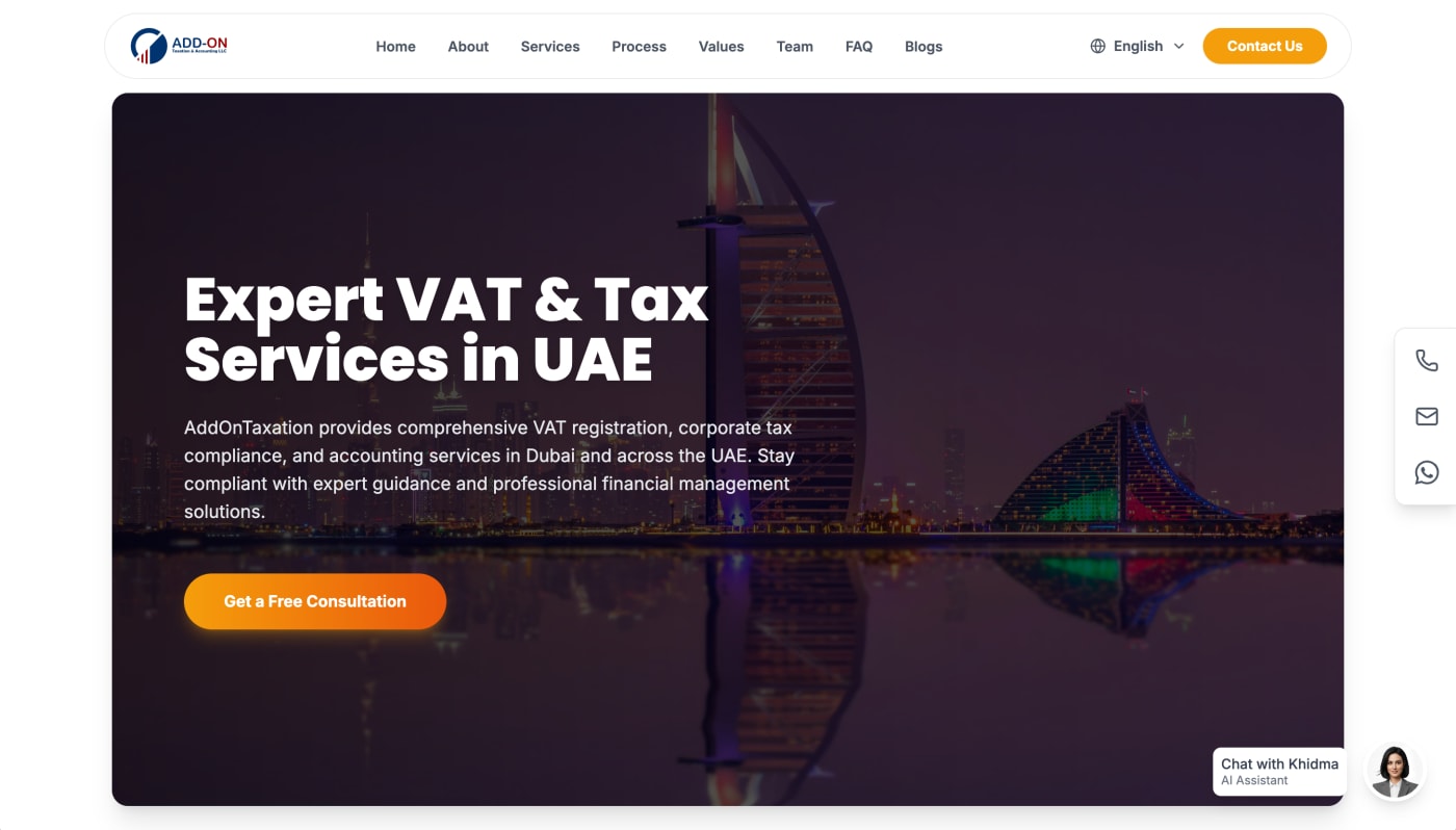 Add-On Taxation Corporate Website