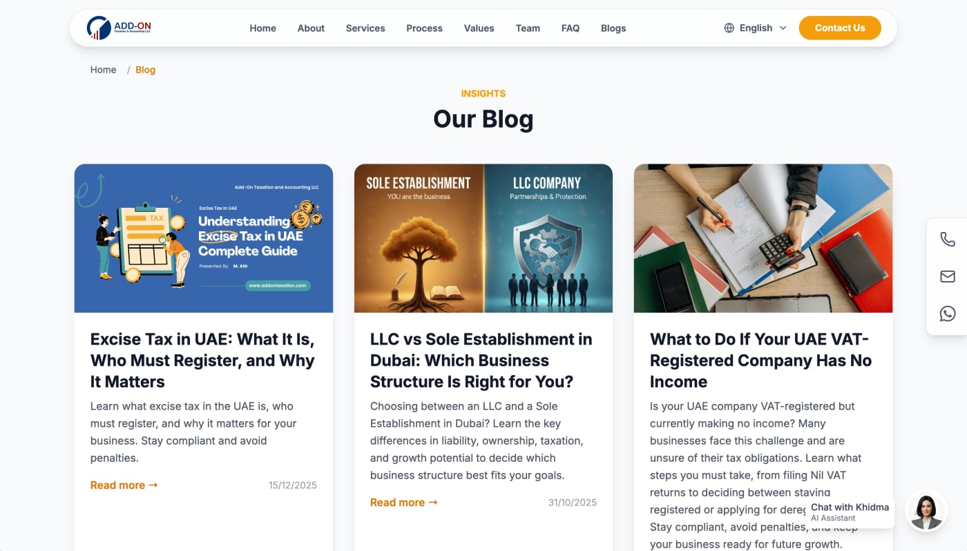Add-On Taxation Corporate Website — detail 4