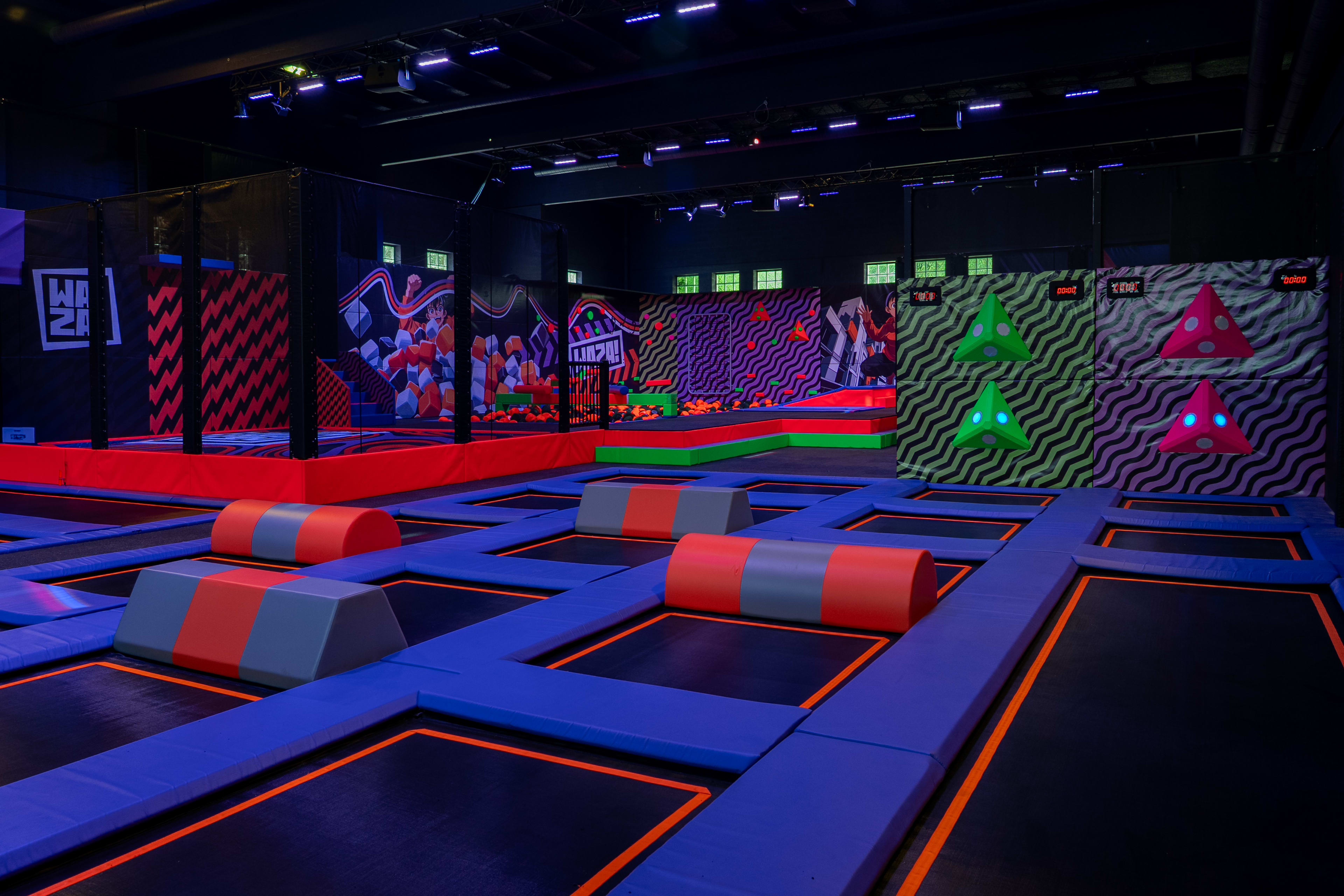 Trampoline park background 1